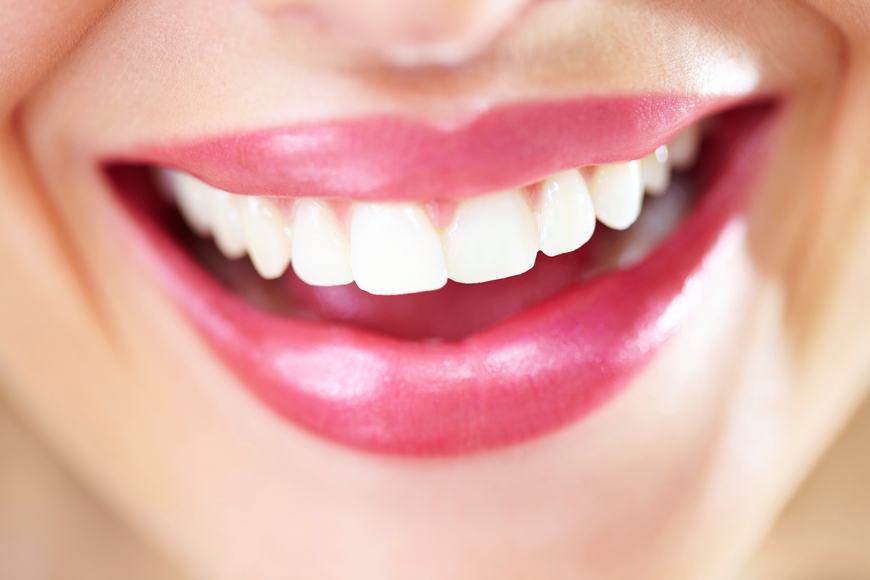 Close-up of smile showing good teeth